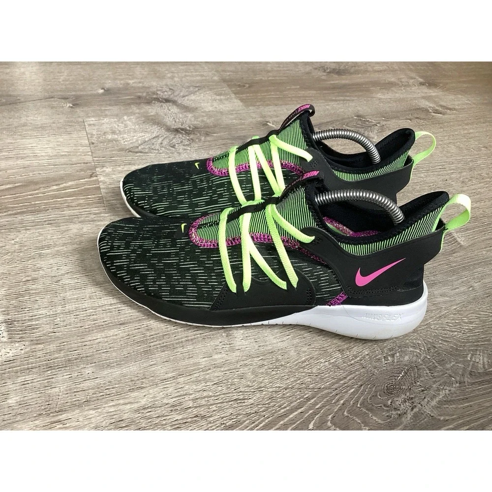 Nike Flex Contact 3 Black Volt Glow Mens Size 10 Shoes Sneakers Running